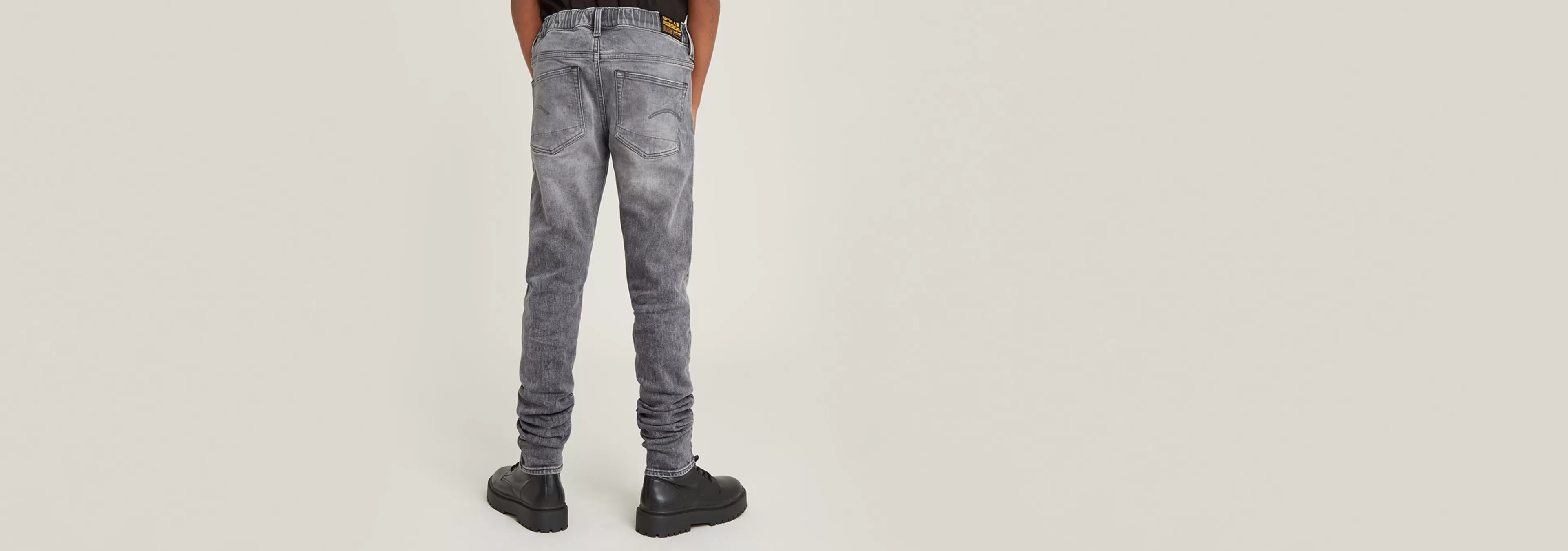 Hot G-Star Kids 3301 Slim Pull-Up Jeans faded grey neblina