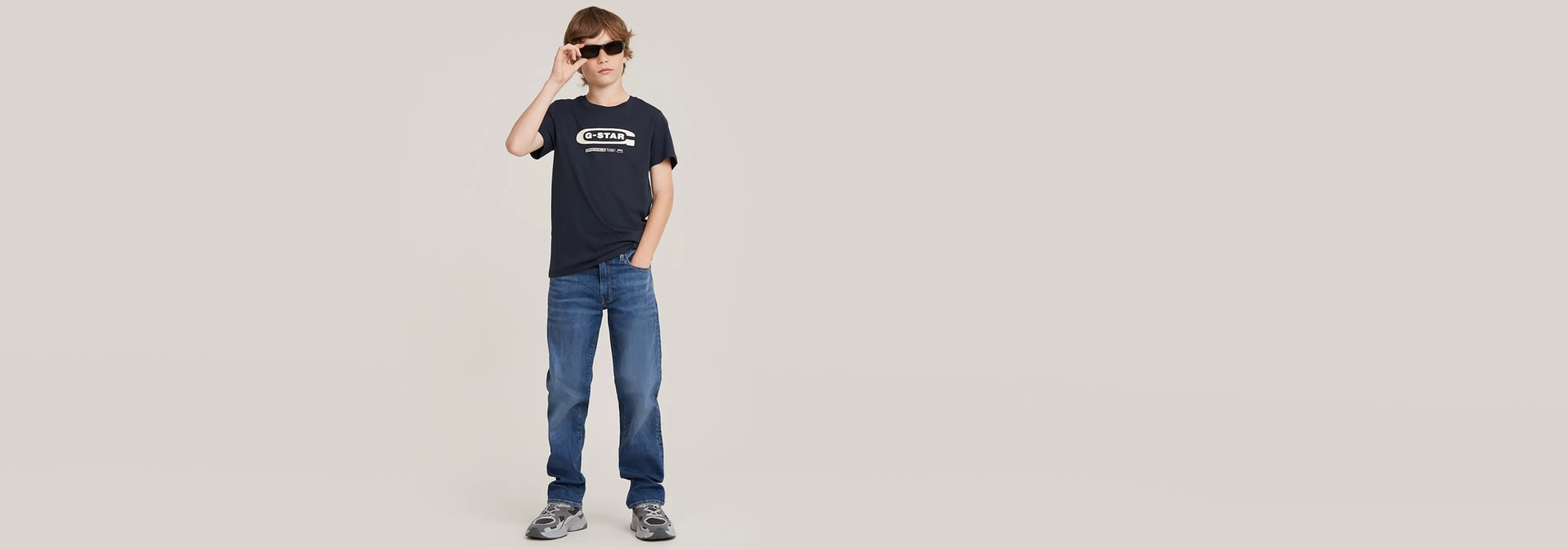 New G-Star Kids 3301 Straight Jeans medium aged