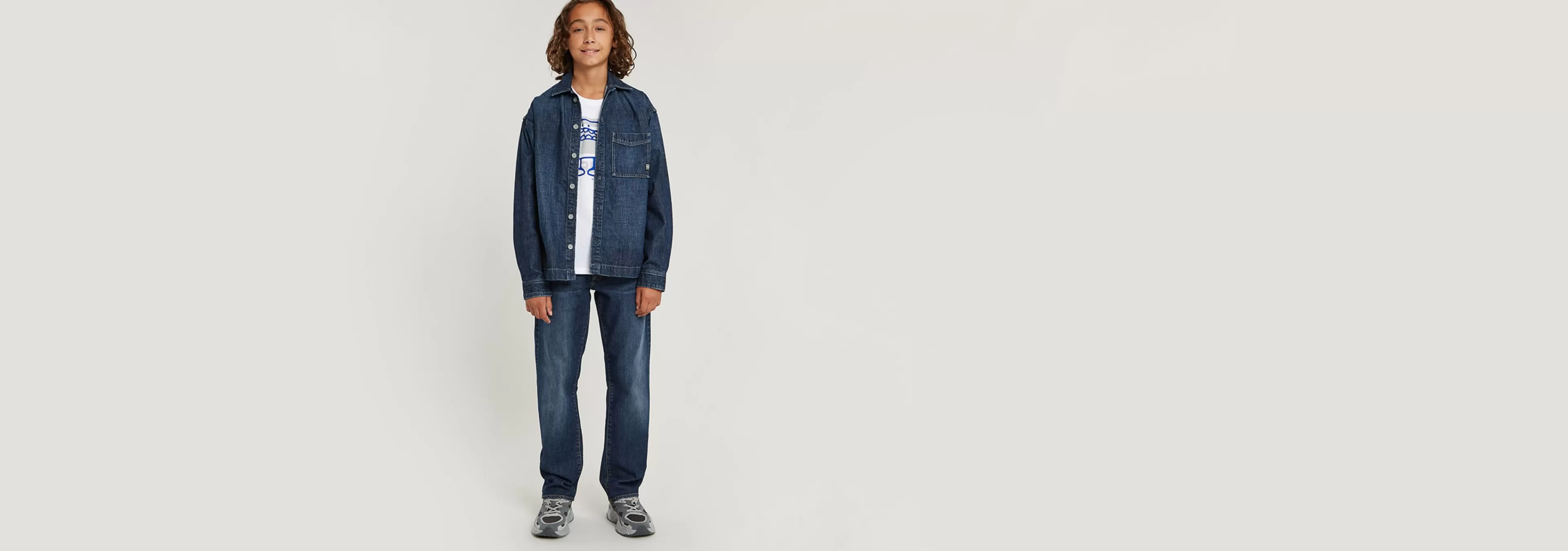 Discount G-Star Kids Boxy Fit Shirt dark aged