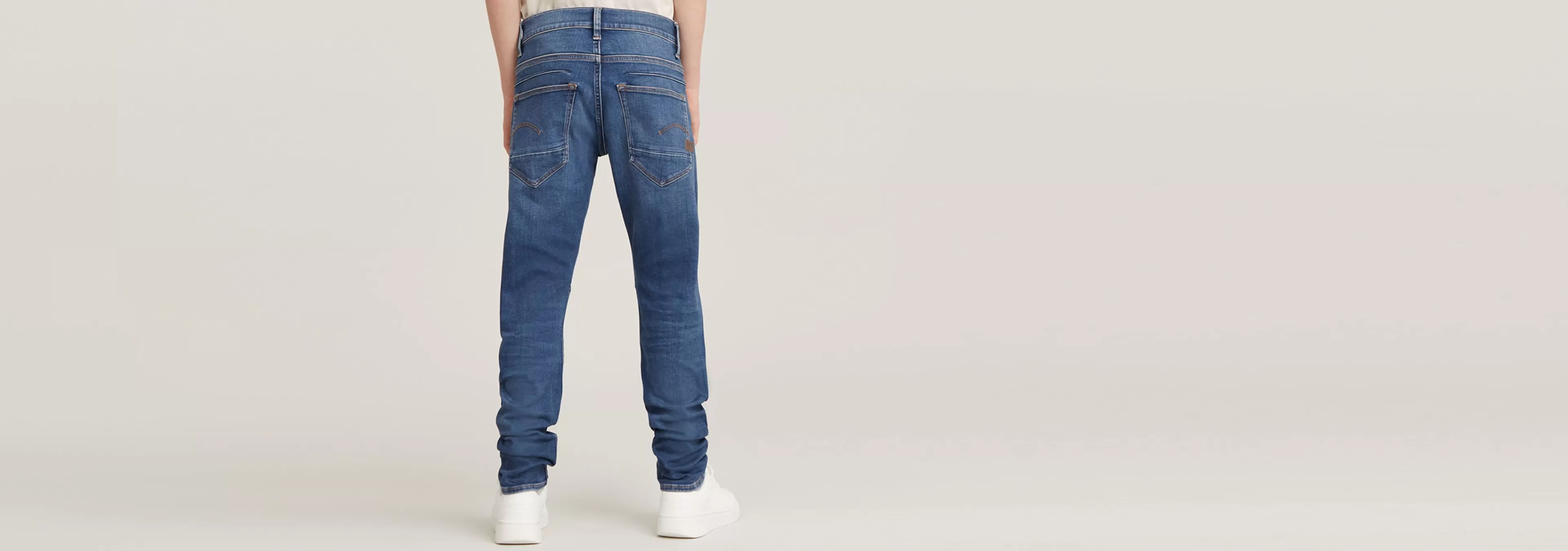 Discount G-Star Kids D-Staq Slim Jeans Faded Indigo