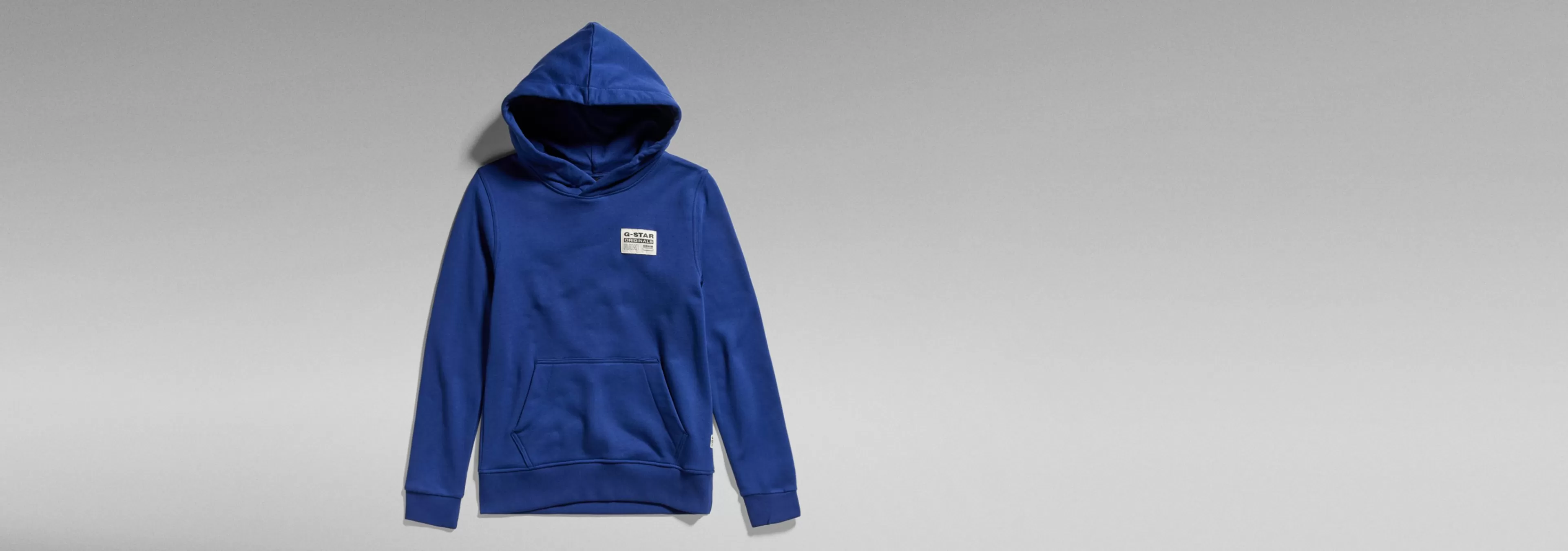 Hot G-Star Kids Hooded Sweater Originals Patch ballpen blue