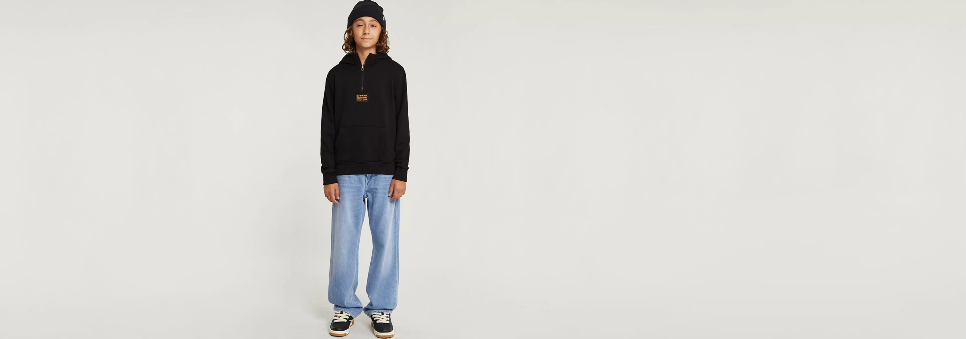 Cheap G-Star Kids Hooded Zip Sweater dark black