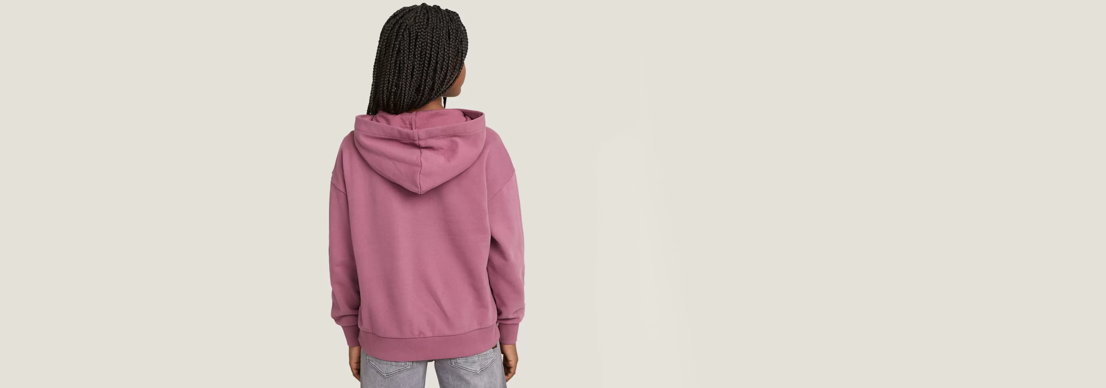 Hot G-Star Kids Hoodie Brushed grape nectar