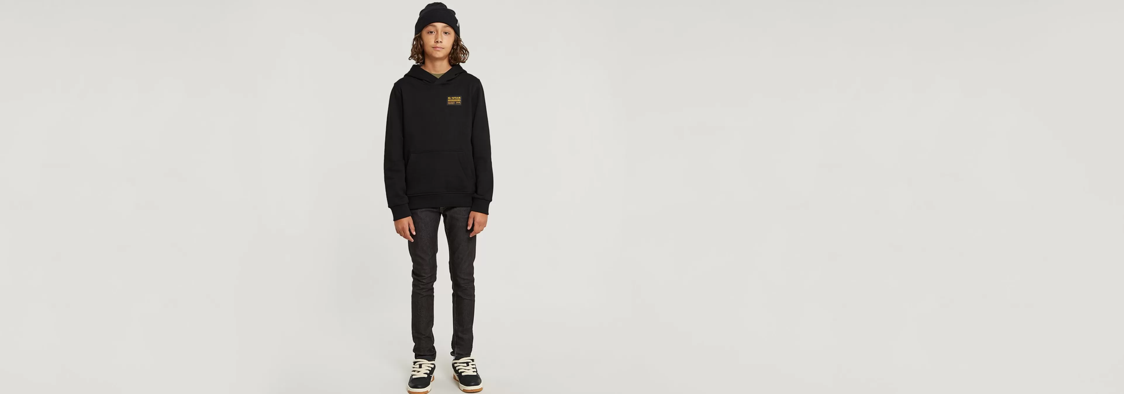 Discount G-Star Kids Hoodie Brushed dark black