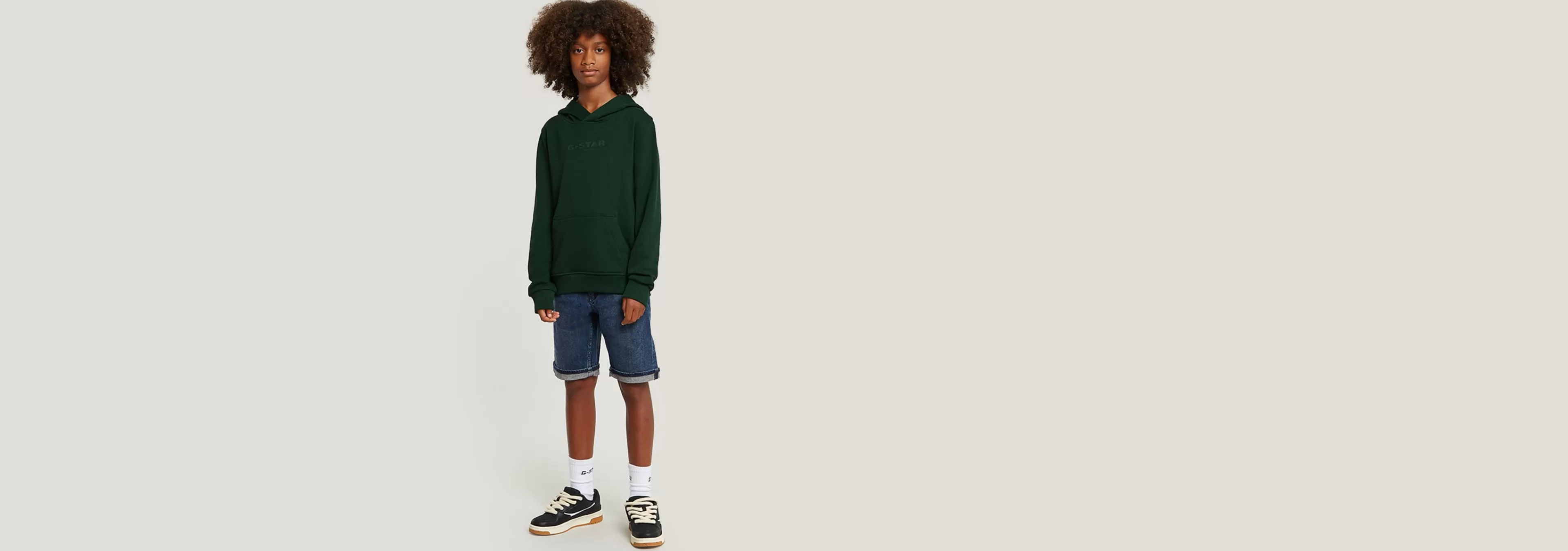 Shop G-Star Kids Hoodie Brushed laub