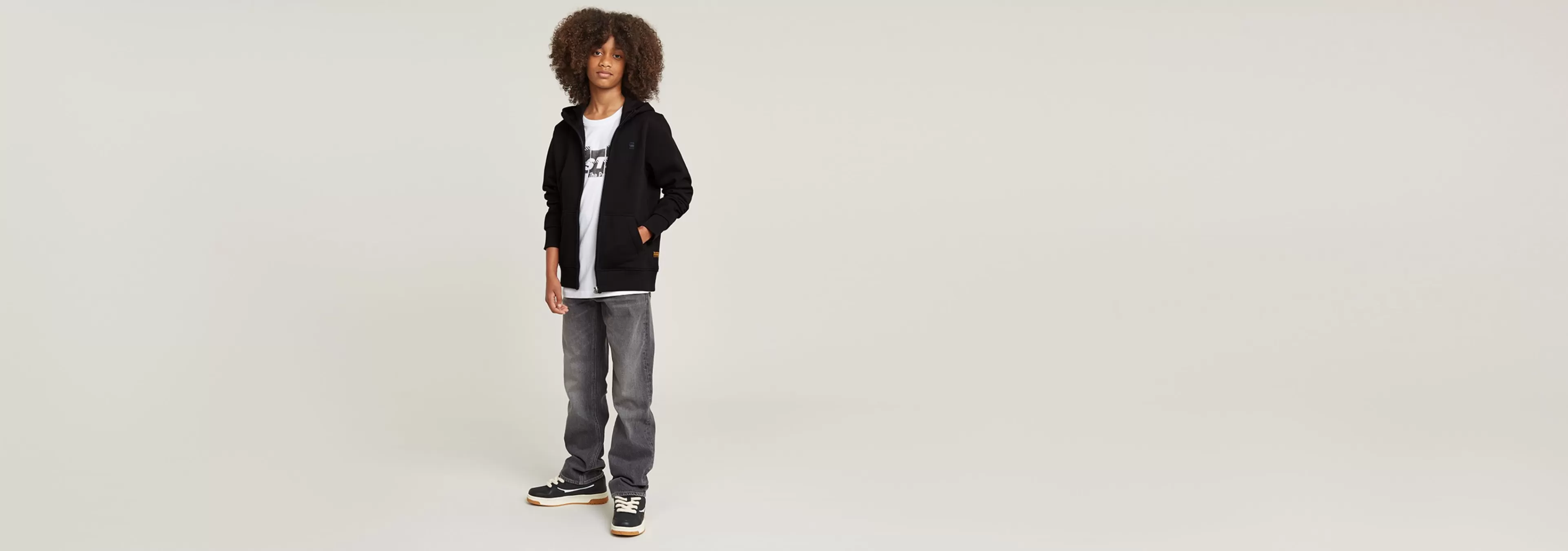 Flash Sale G-Star Kids Hoodie Jacket Met Rits dark black