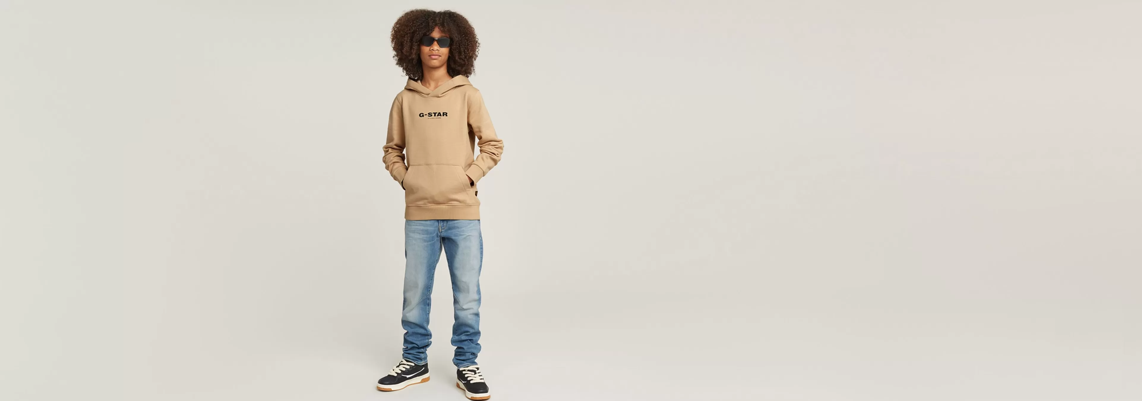 Flash Sale G-Star Kids Hoodie Regular Cream