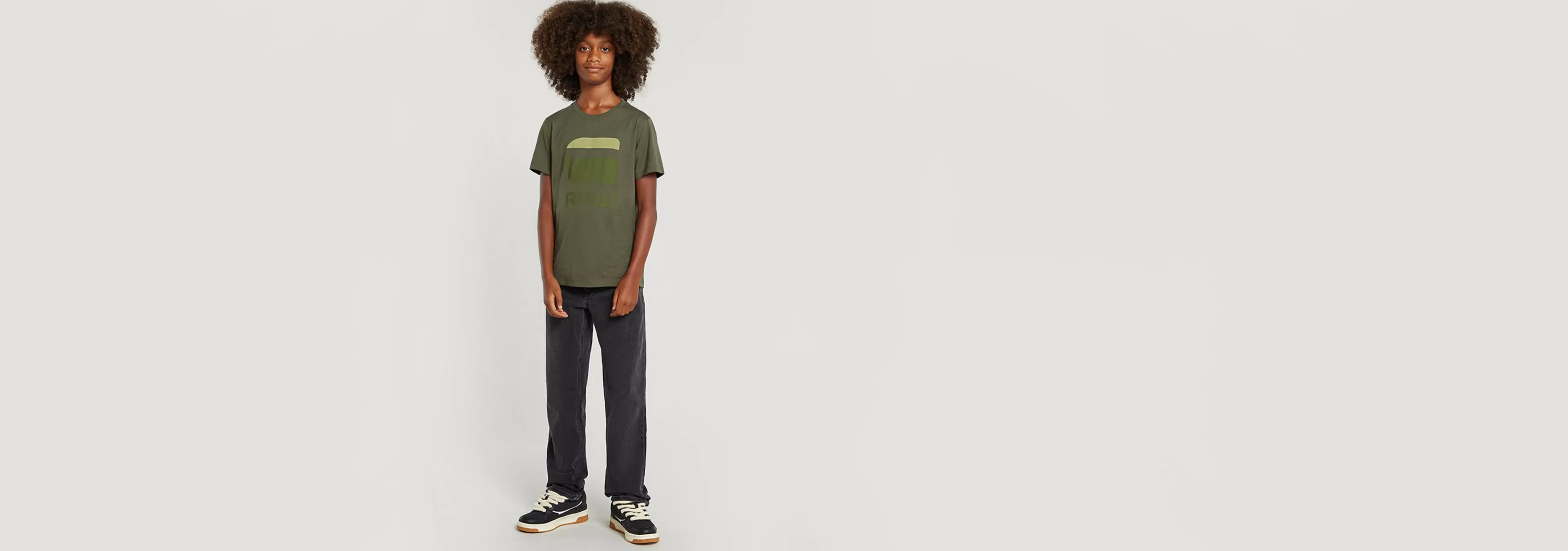 Store G-Star Kids Mosa Straight Jeans faded blade