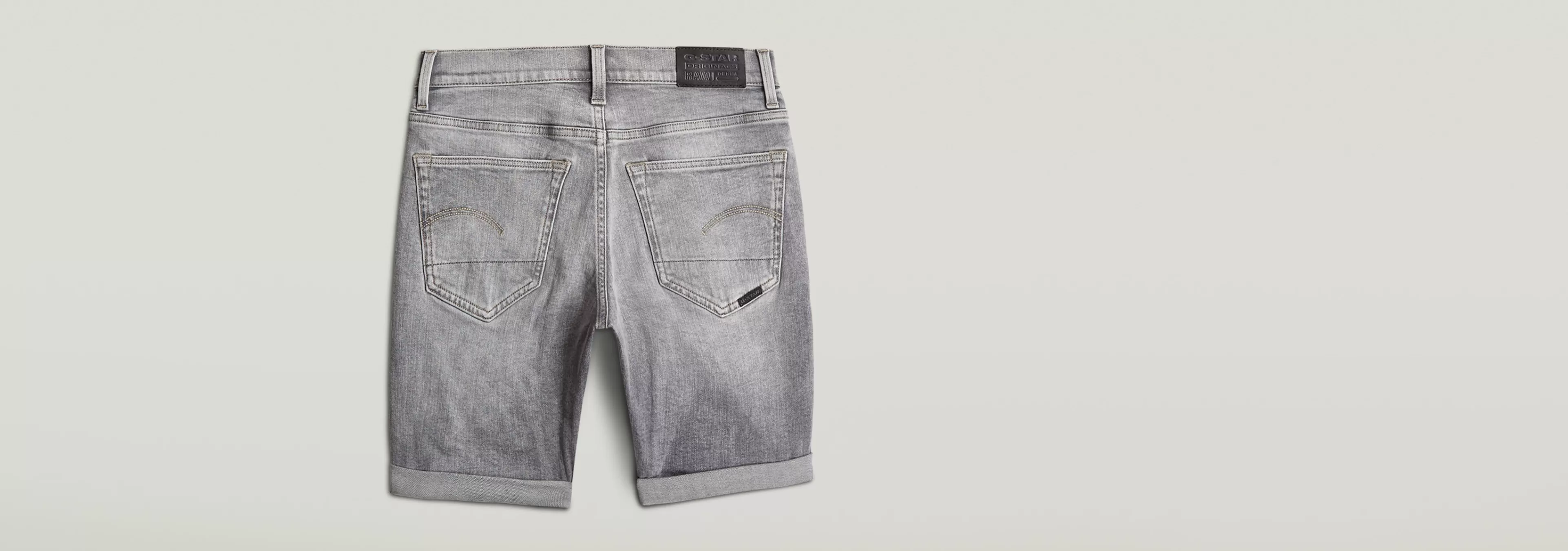 Online G-Star Kids Premium 3301 Slim Short faded grey neblina