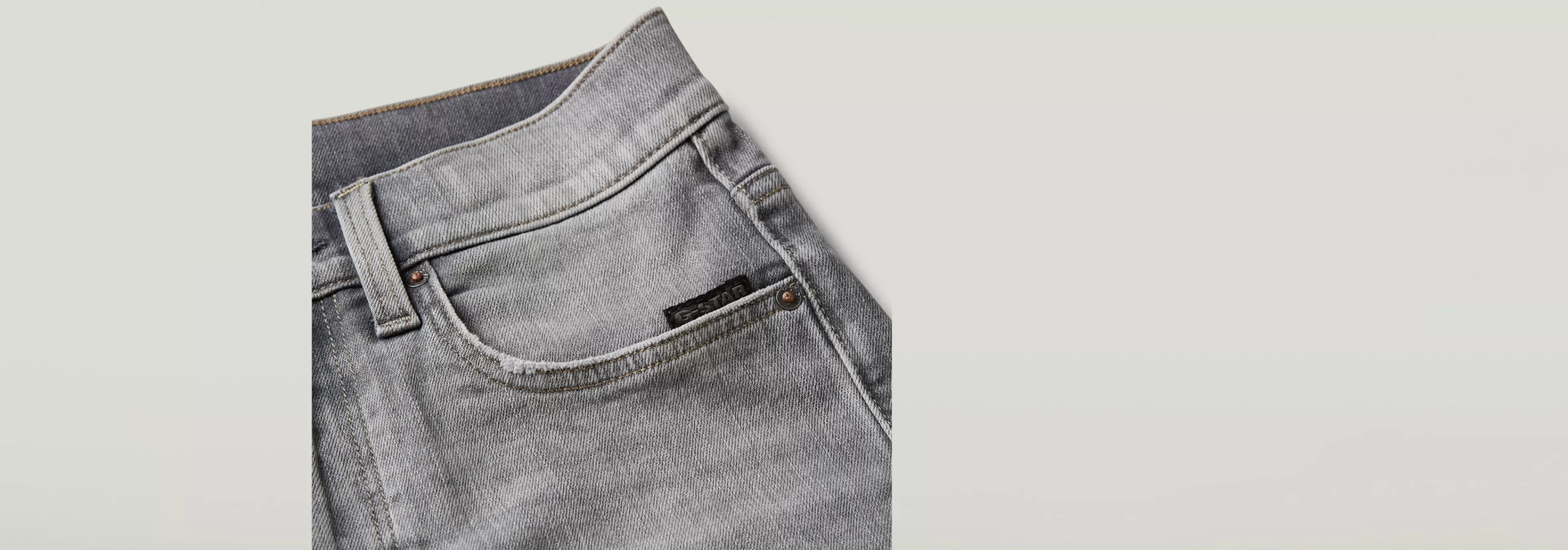 Online G-Star Kids Premium 3301 Slim Short faded grey neblina