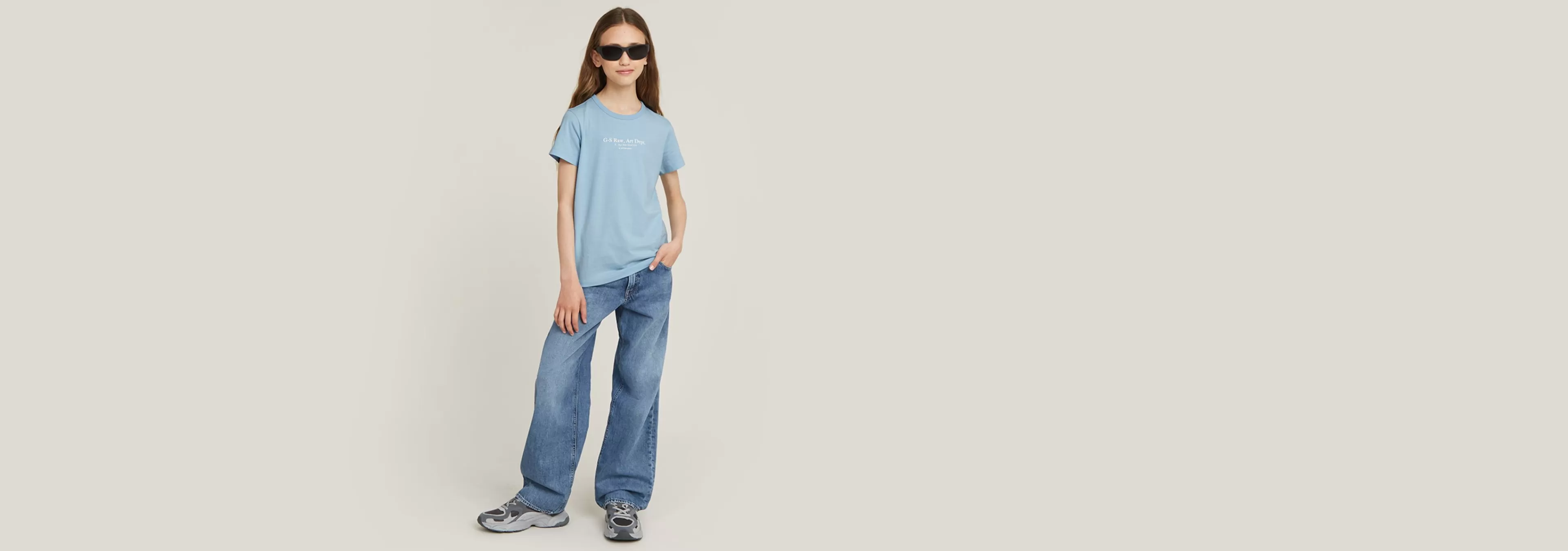 Fashion G-Star Kids Premium Judee Loose Jeans faded waterfront
