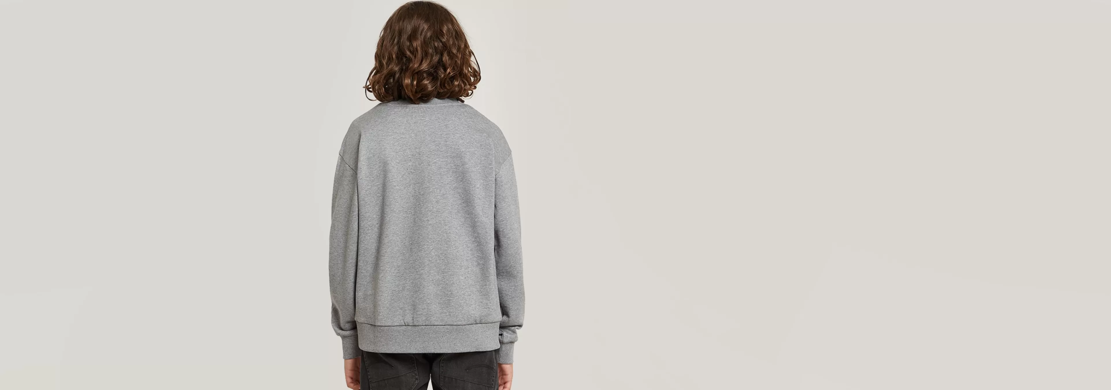 Store G-Star Kids Sweater Loose Brushed dark grey heather