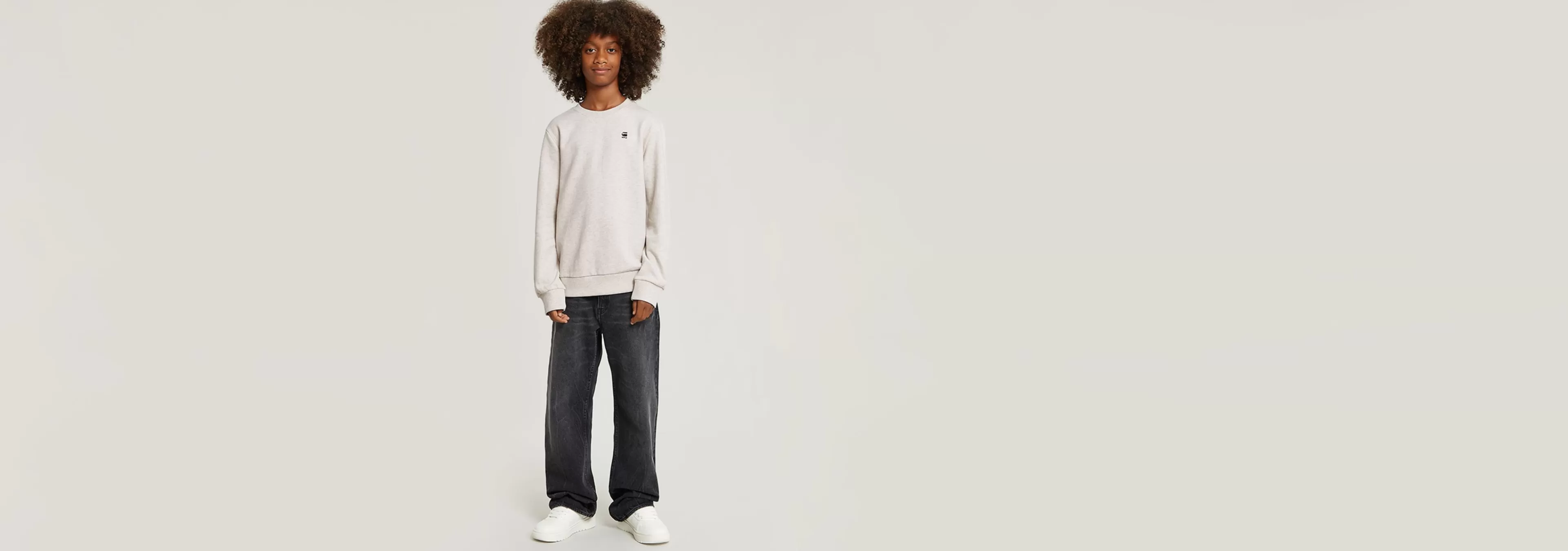 Sale G-Star Kids Sweater Unbrushed ecru heather