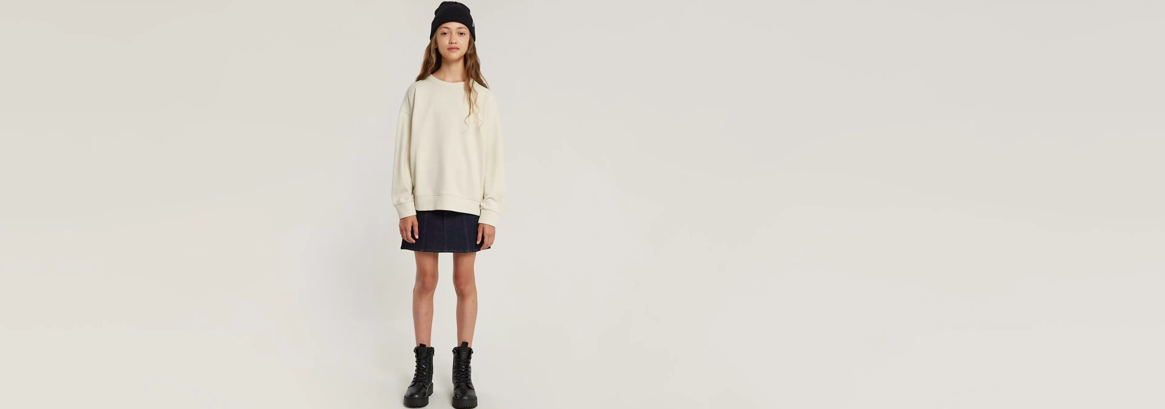 Store G-Star Kids Tape Loose Sweater Chalk