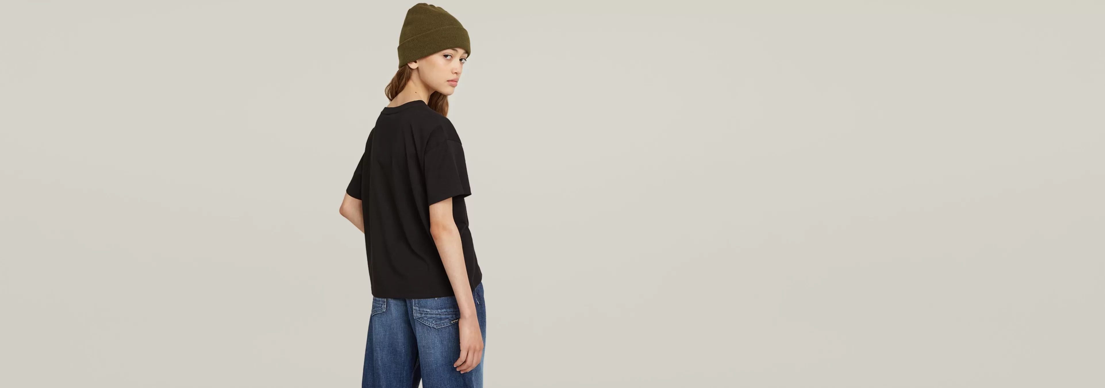 Online G-Star Kids Top Loose Short dark black