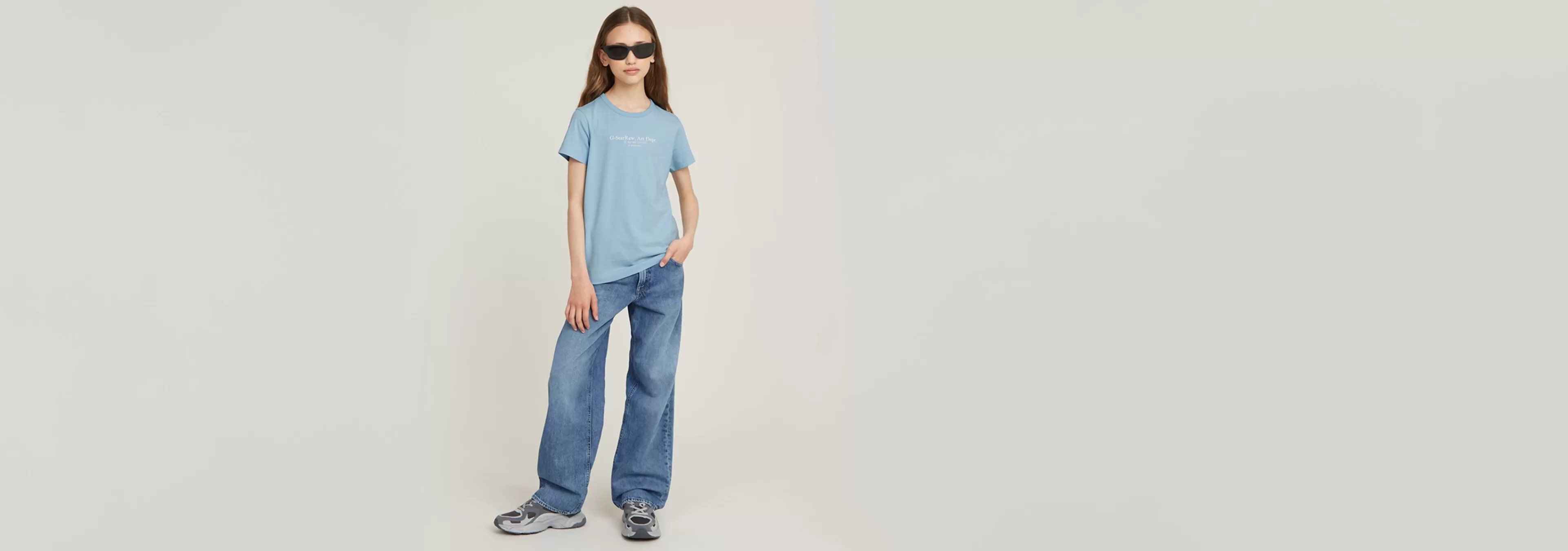 Shop G-Star Kids Top Regular Siali Blue