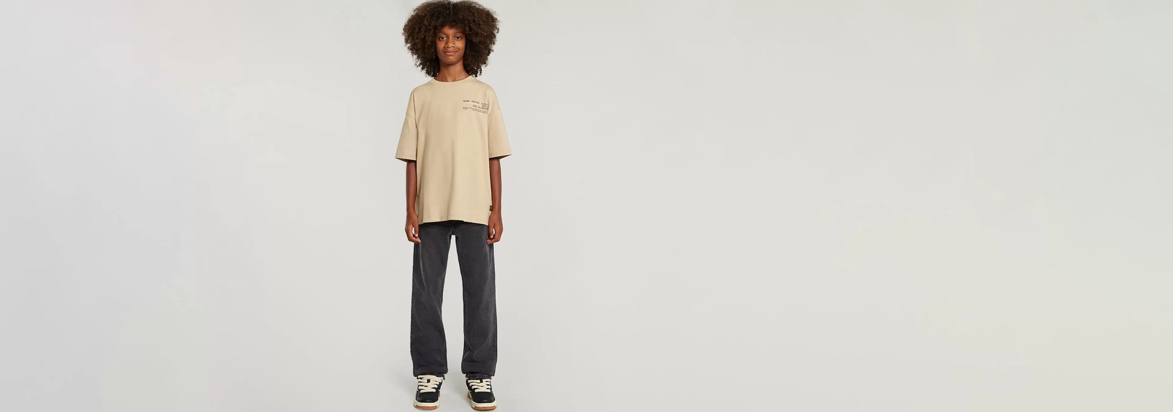 Shop G-Star Kids T-Shirt Boxy Cream