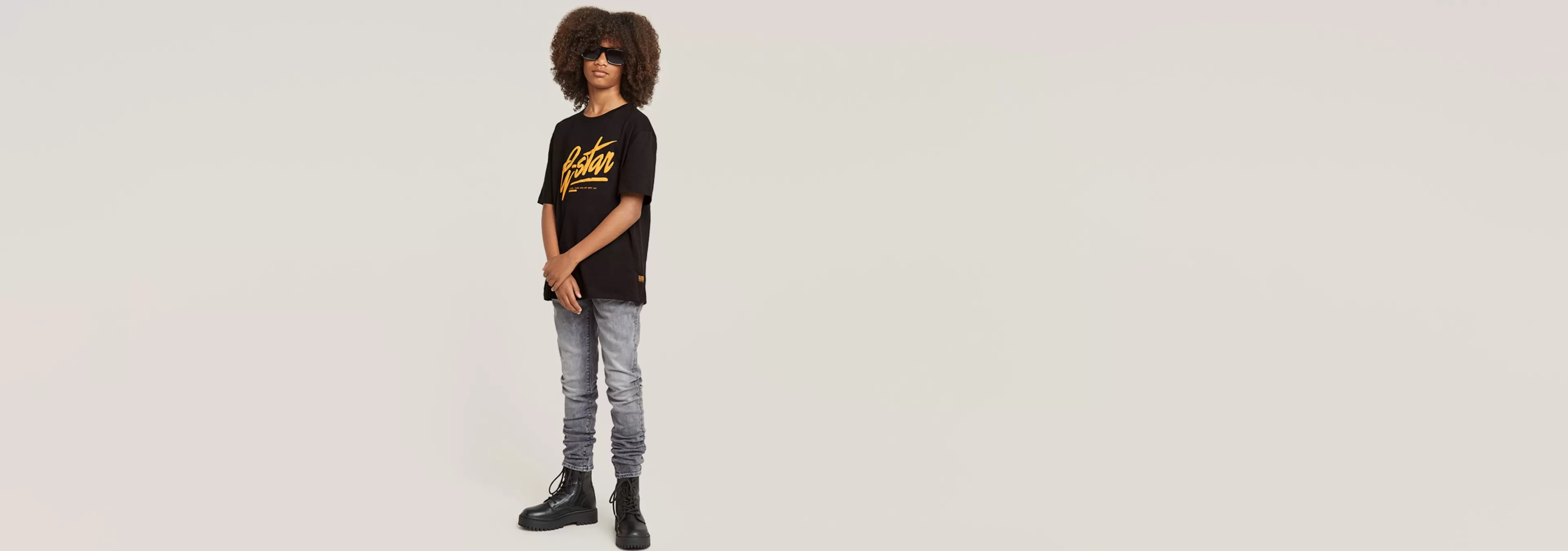 Cheap G-Star Kids T-Shirt Loose dark black