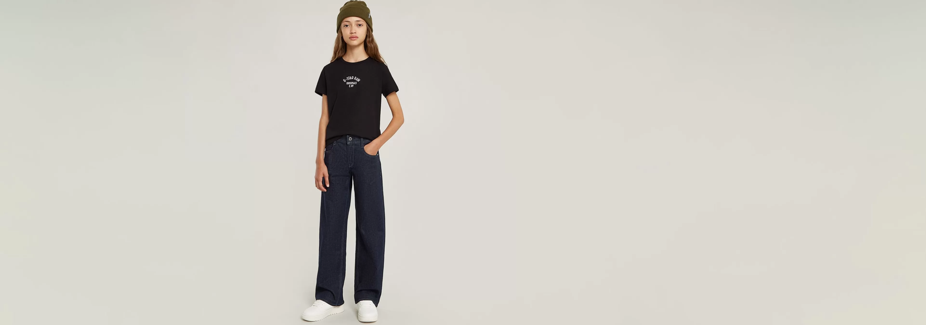 Online G-Star Kids T-Shirt Slim dark black