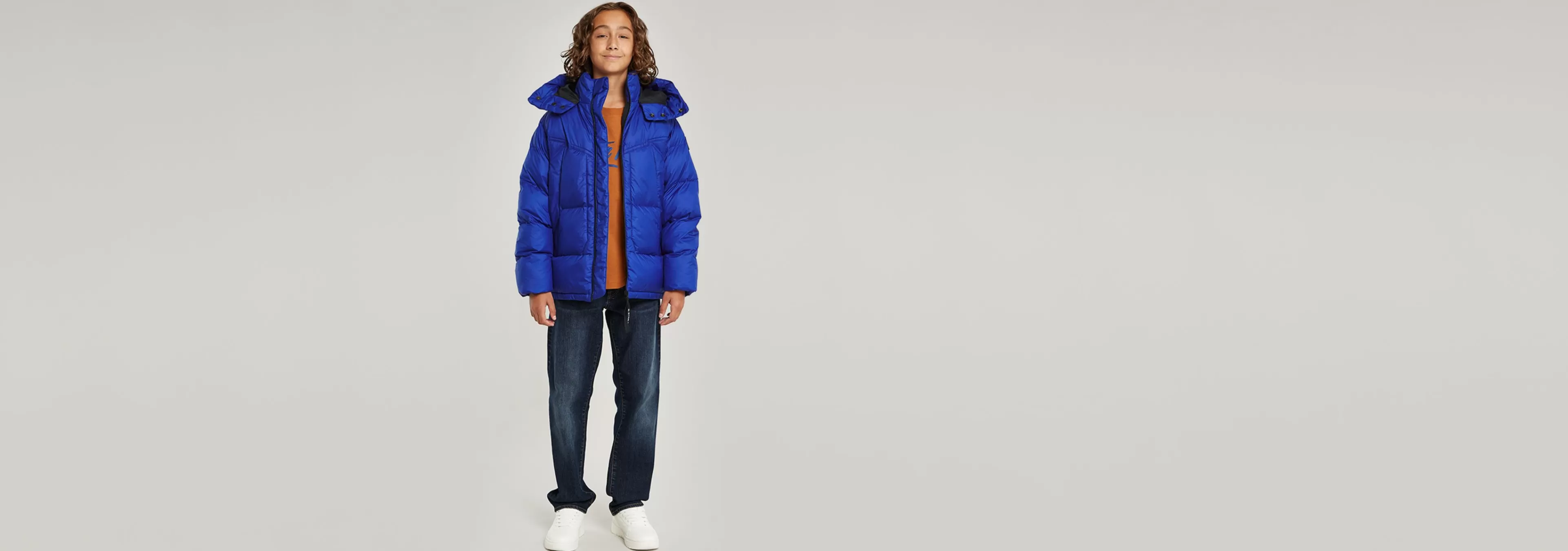 Best G-Star Kids Whistler Gewatteerd Jack Met Capuchon Racing Blue