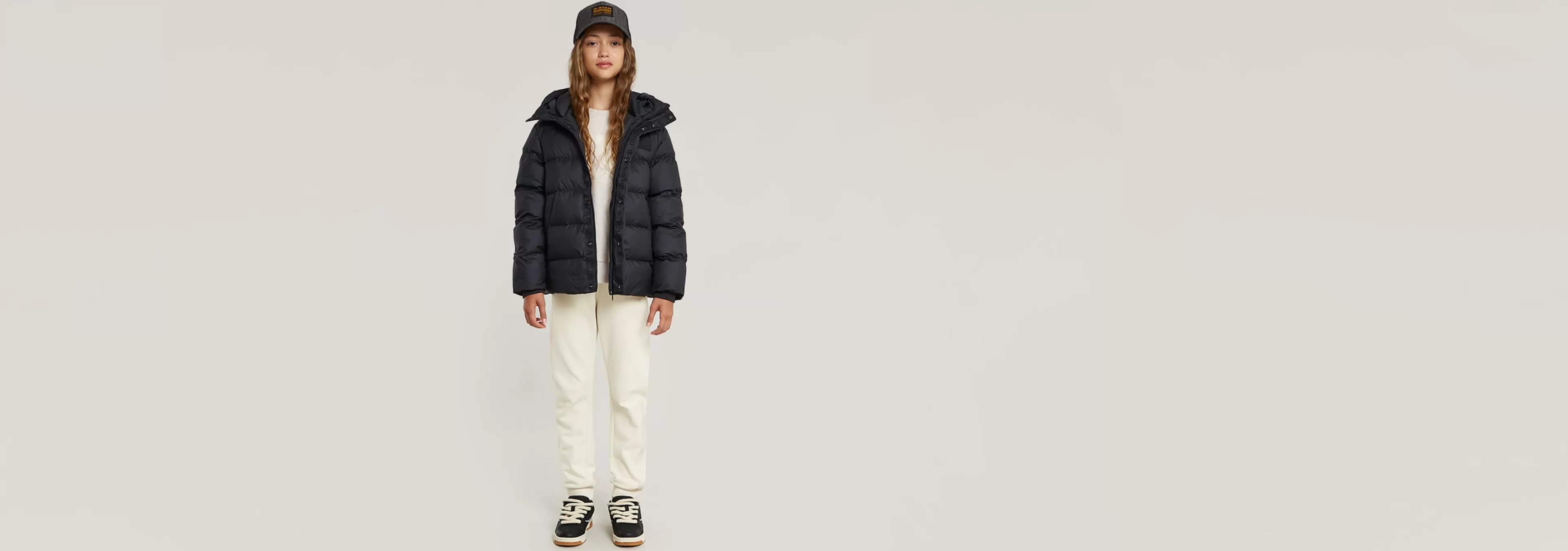 Hot G-Star Kids Whistler Kort Puffer Jack dark black