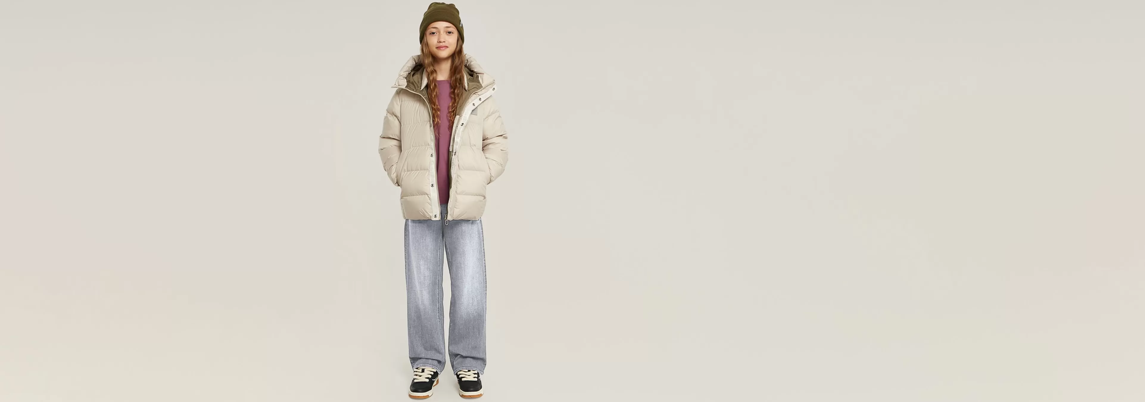 Best Sale G-Star Kids Whistler Kort Puffer Jack sandstorm