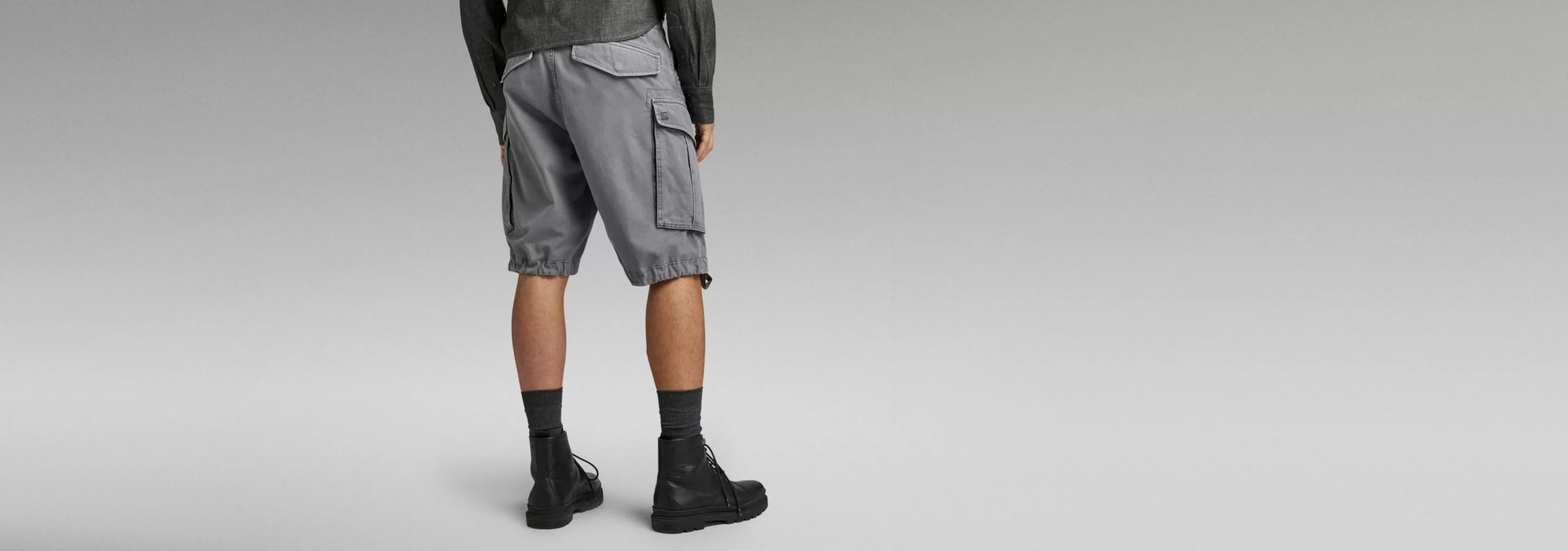 Online G-Star Korte Broek Rovic Zip Relaxed granite