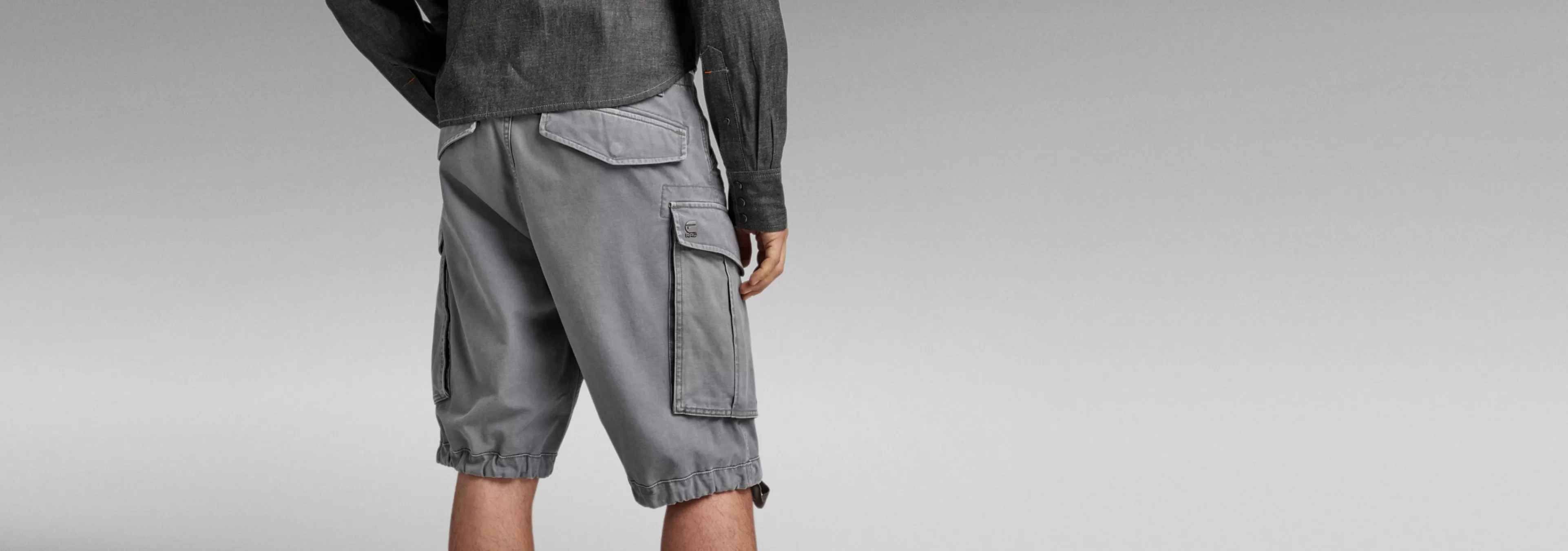 Online G-Star Korte Broek Rovic Zip Relaxed granite