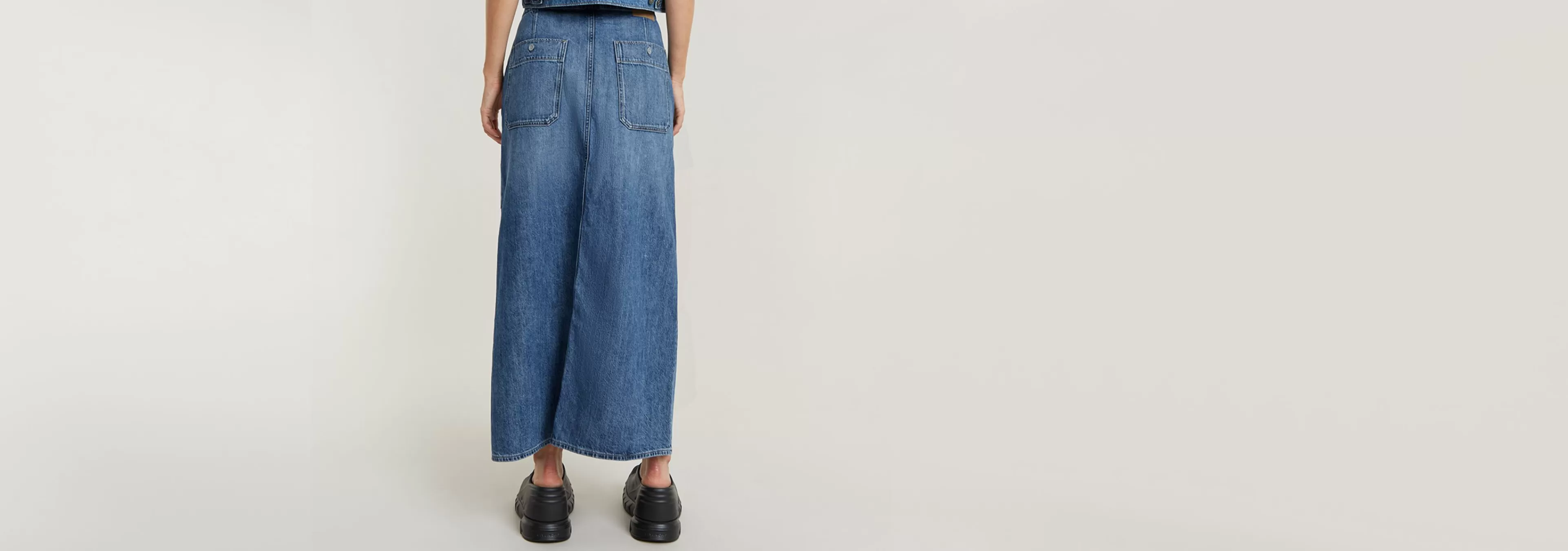 Best Sale G-Star Lange Cargo Rok Belted faded cliffside blue