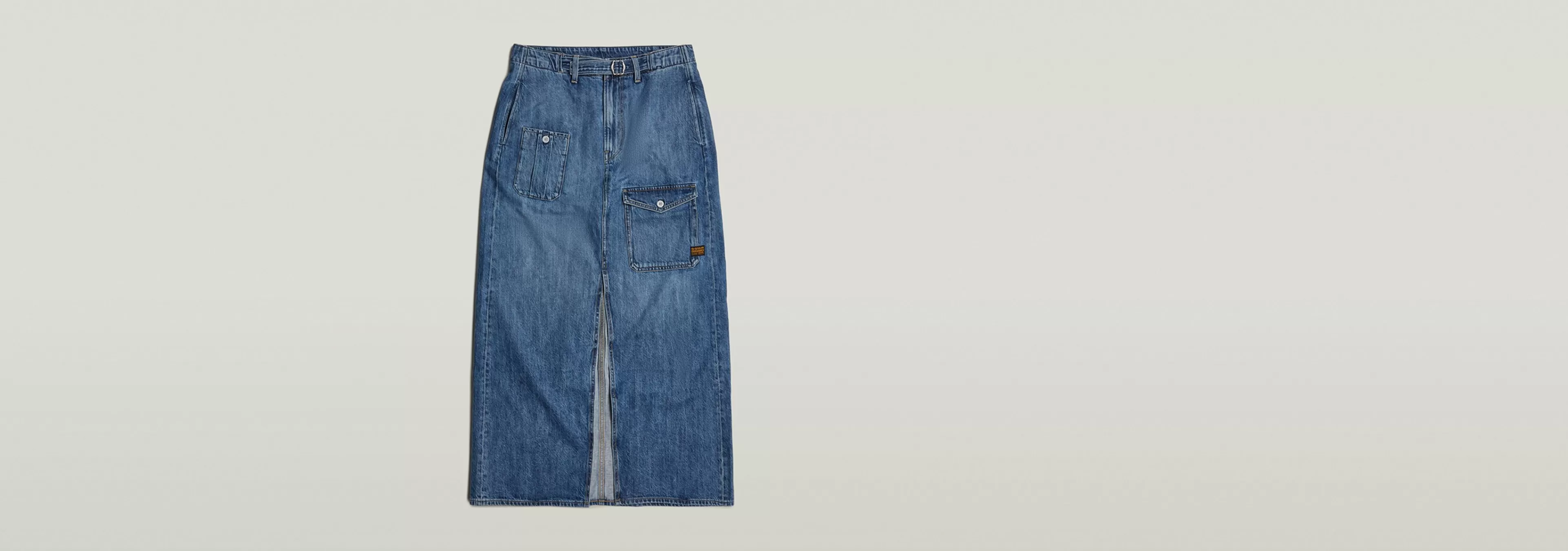 Best Sale G-Star Lange Cargo Rok Belted faded cliffside blue