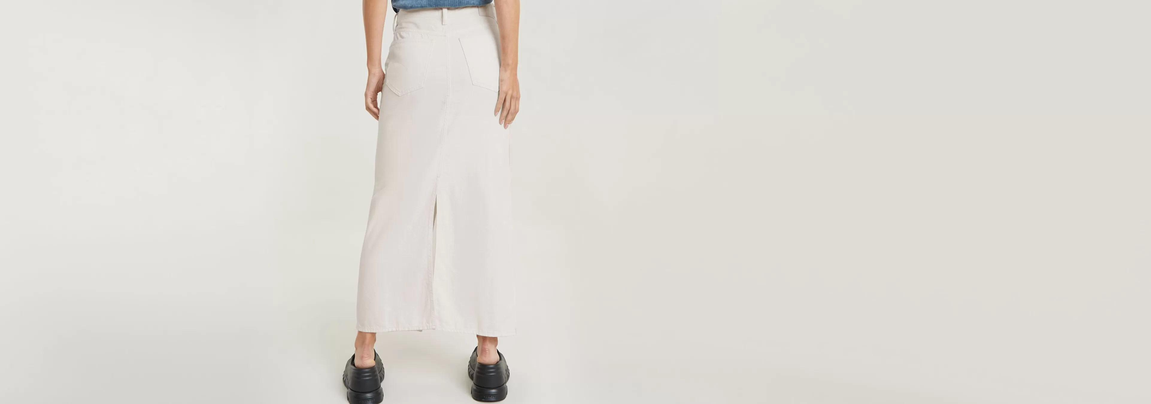 Fashion G-Star Lange Rok Viktoria lt chalk gd