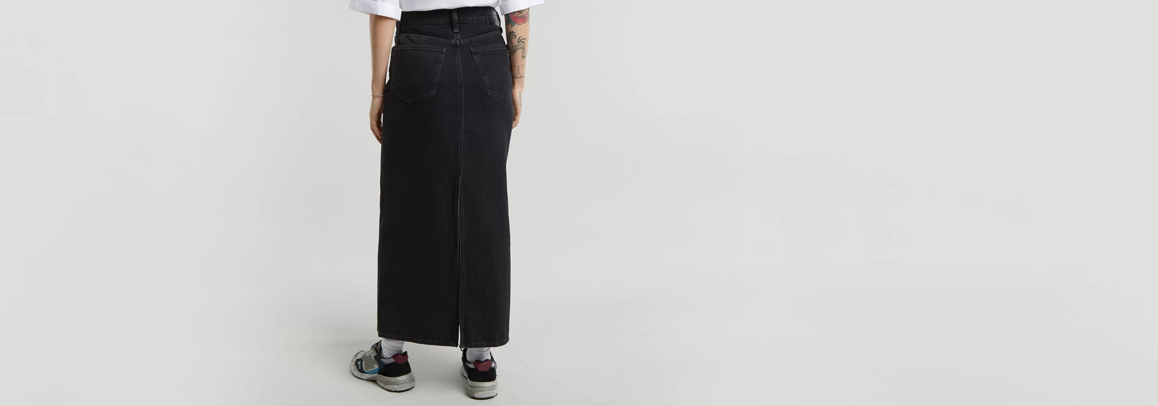 Shop G-Star Lange Rok Viktoria worn in black obsidian