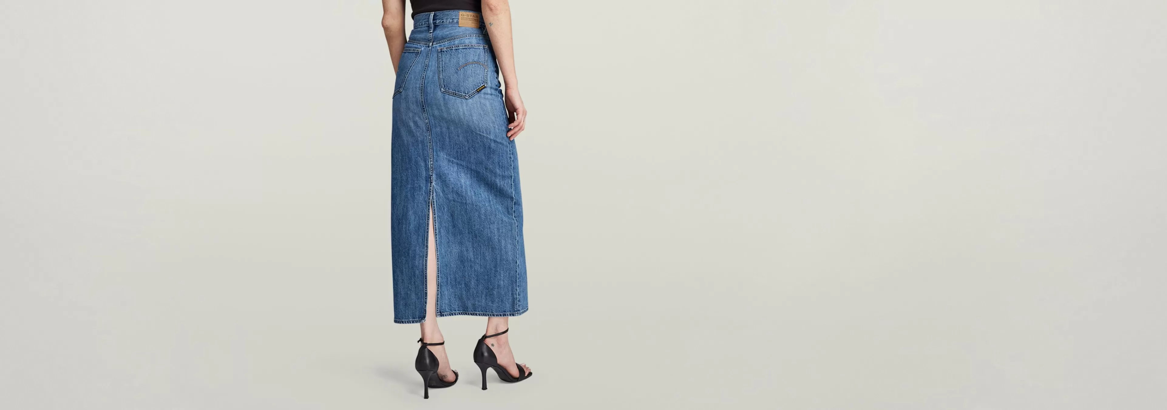 Fashion G-Star Lange Rok Viktoria faded cliffside blue