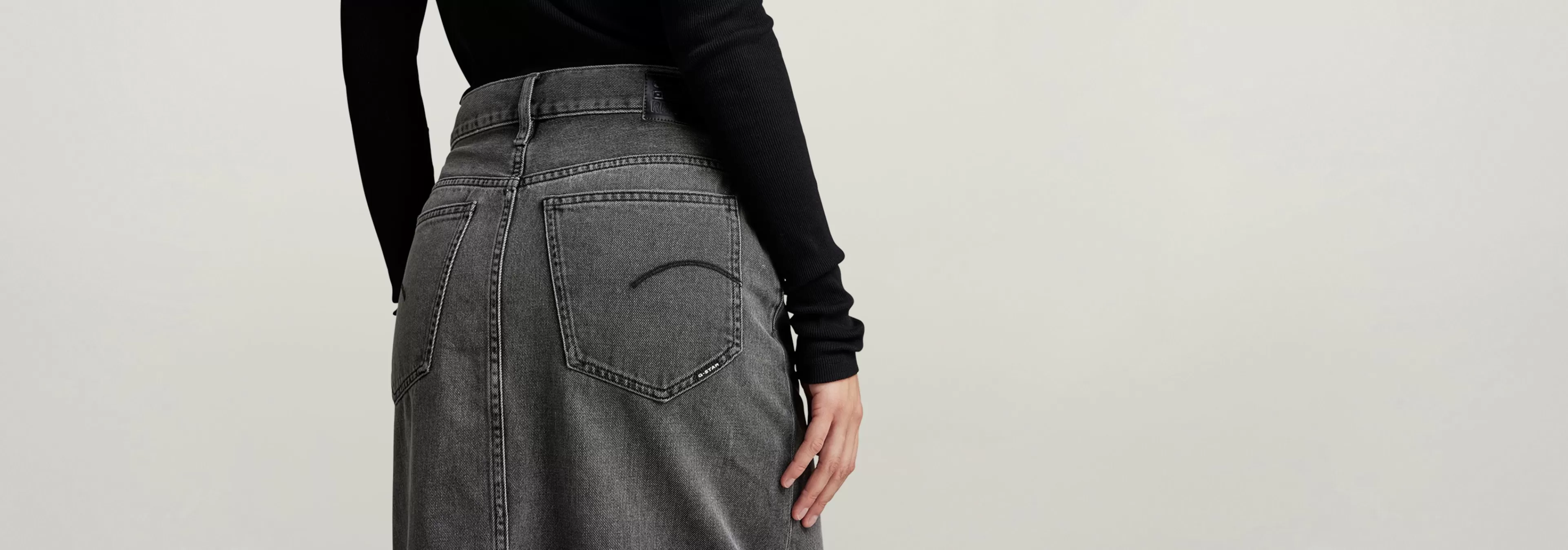 Cheap G-Star Lange Rok Viktoria worn in tin