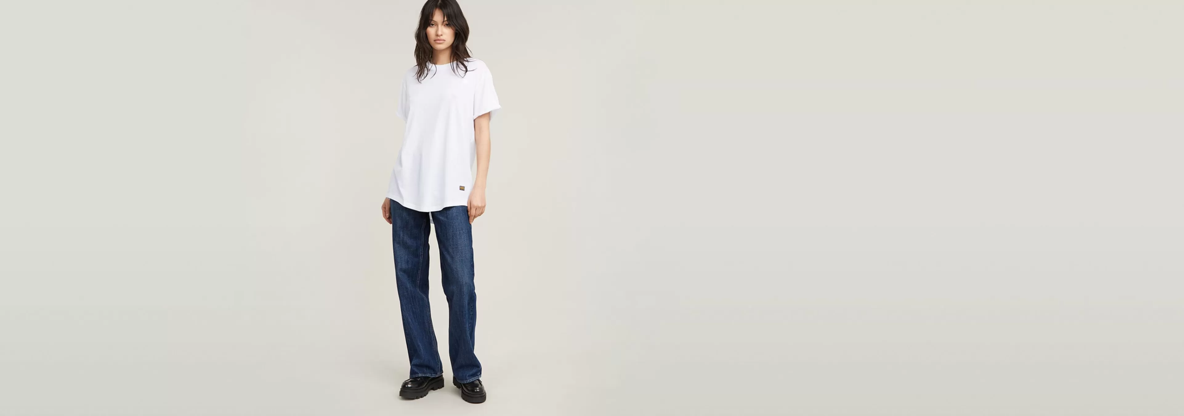 Sale G-Star Lash Fem Loose Top white