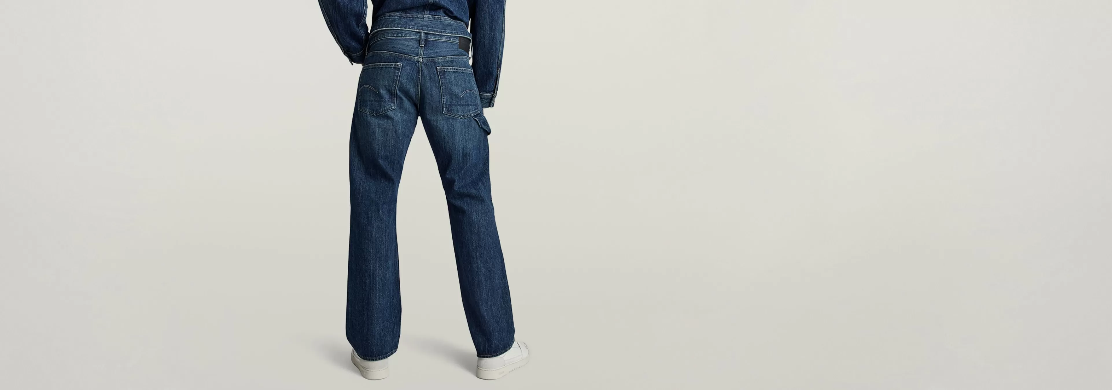 Cheap G-Star Lenney Bootcut Jeans worn in sentry blue