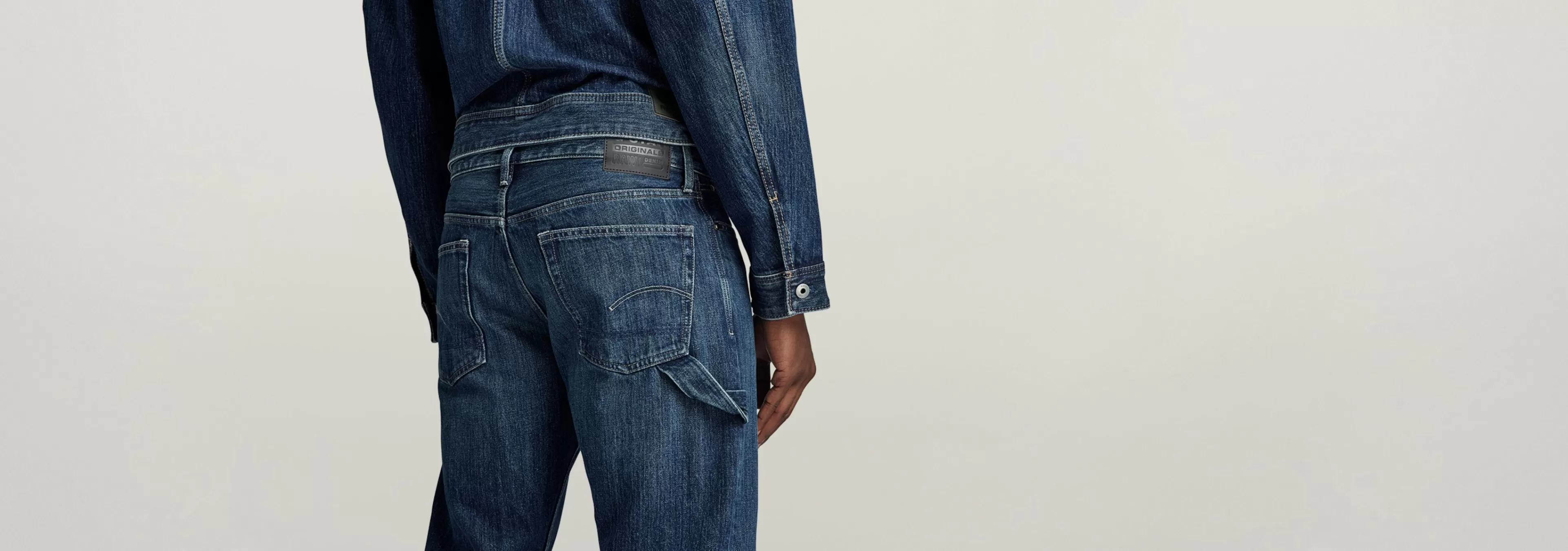 Cheap G-Star Lenney Bootcut Jeans worn in sentry blue