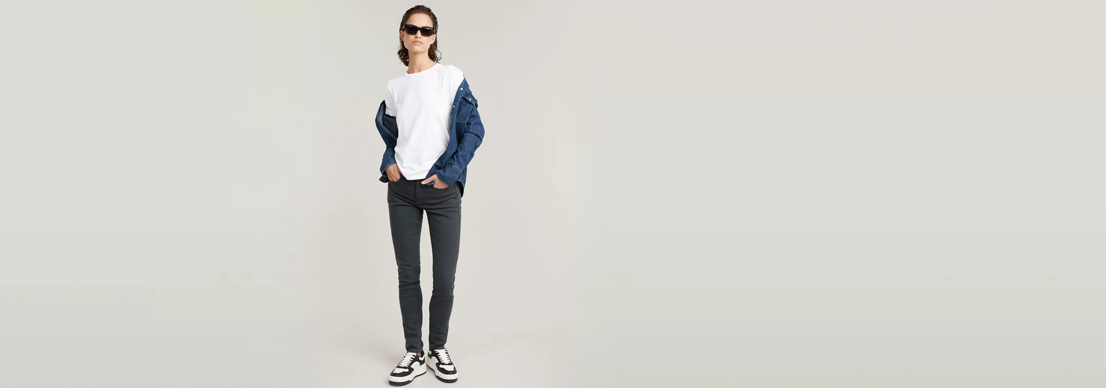 Best G-Star Lhana High Super Skinny Jeans worn in tornado