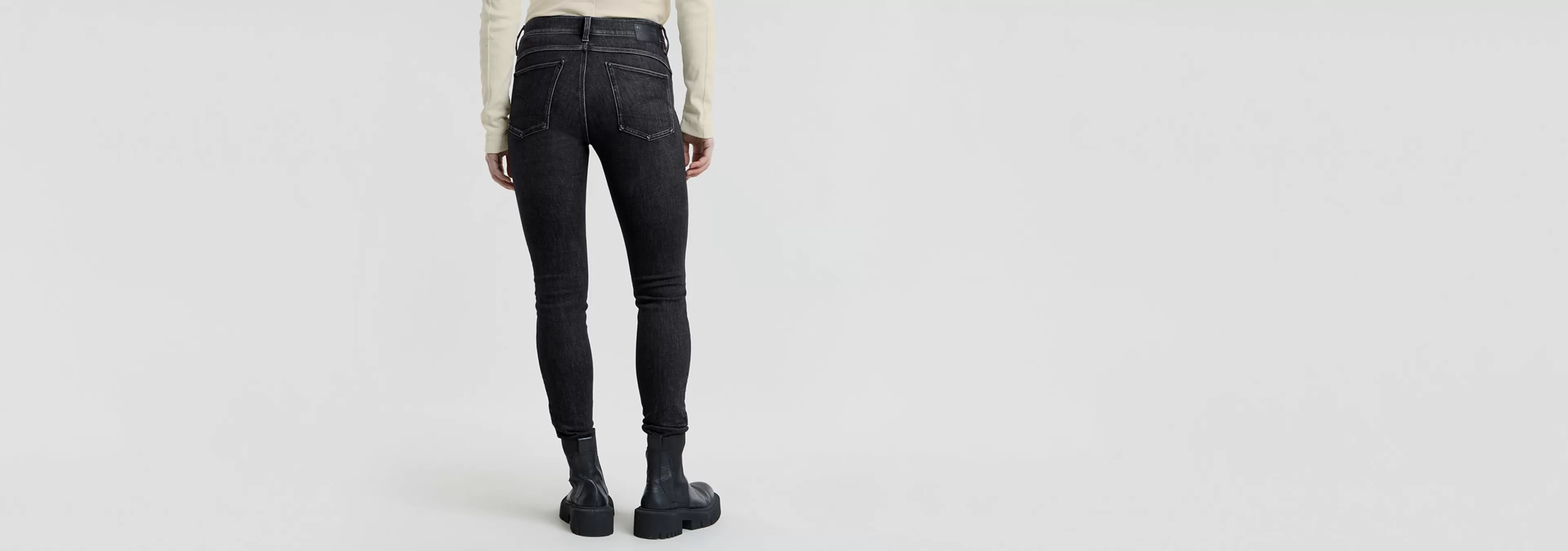 Clearance G-Star Lhana Skinny Jeans worn in fossil