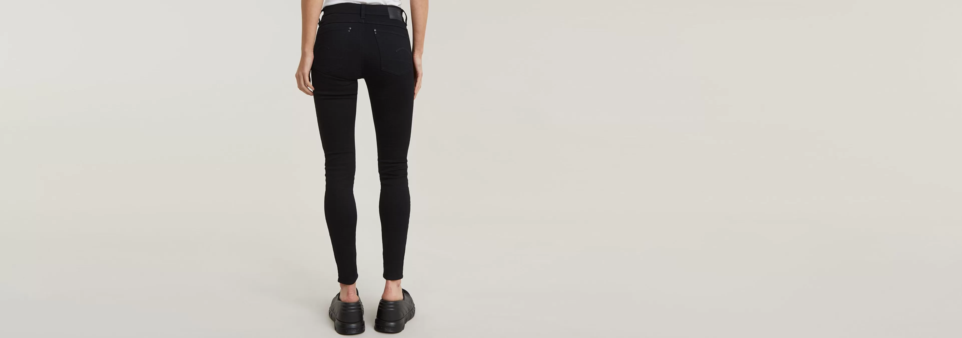 Cheap G-Star Lhana Skinny Jeans pitch black