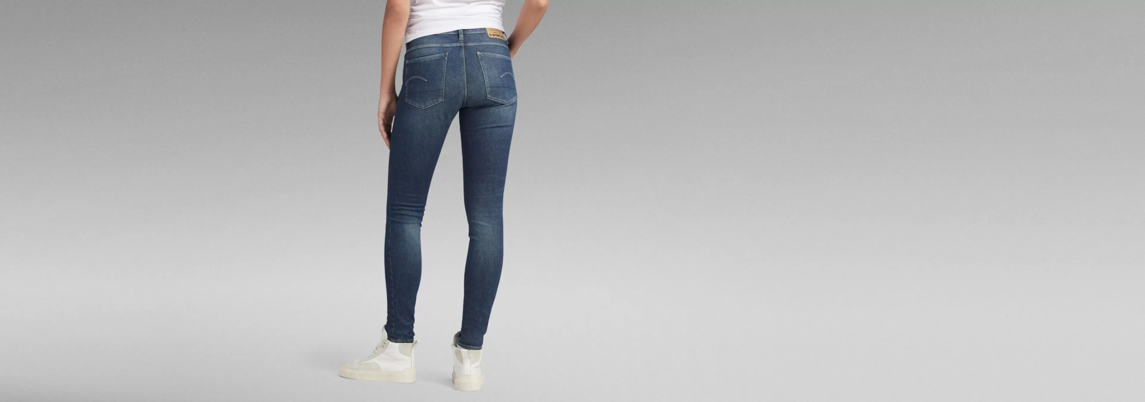 New G-Star Lhana Skinny Jeans antique forest blue