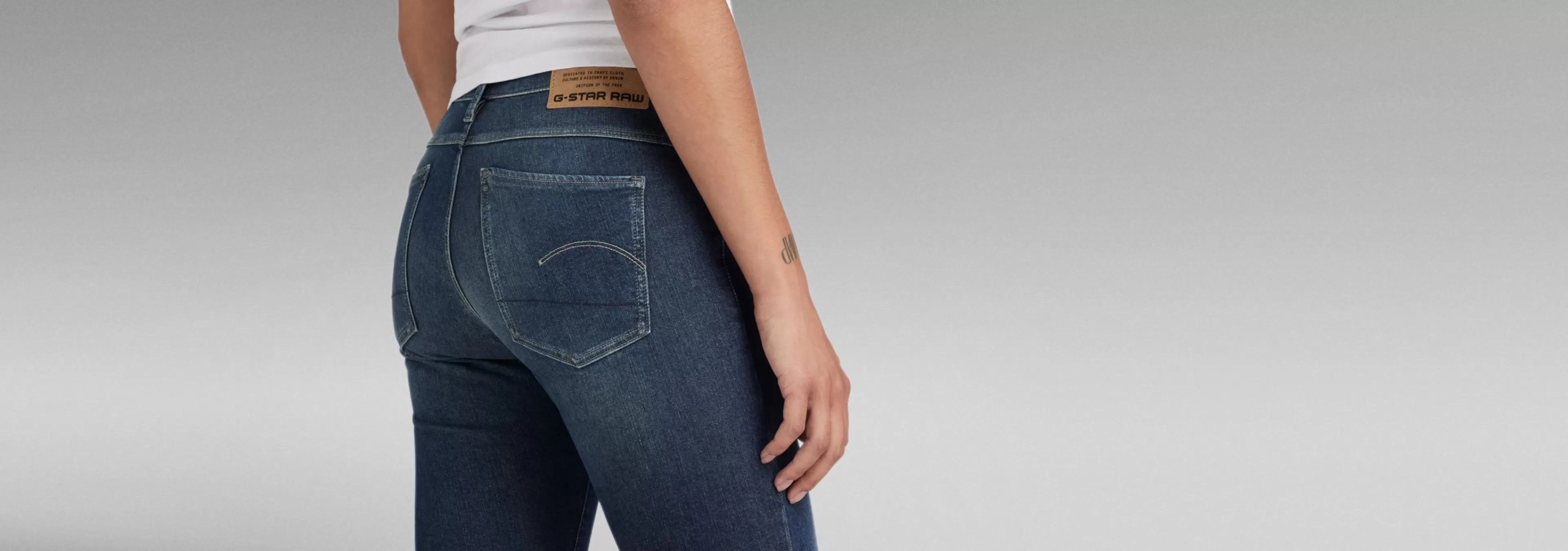 New G-Star Lhana Skinny Jeans antique forest blue