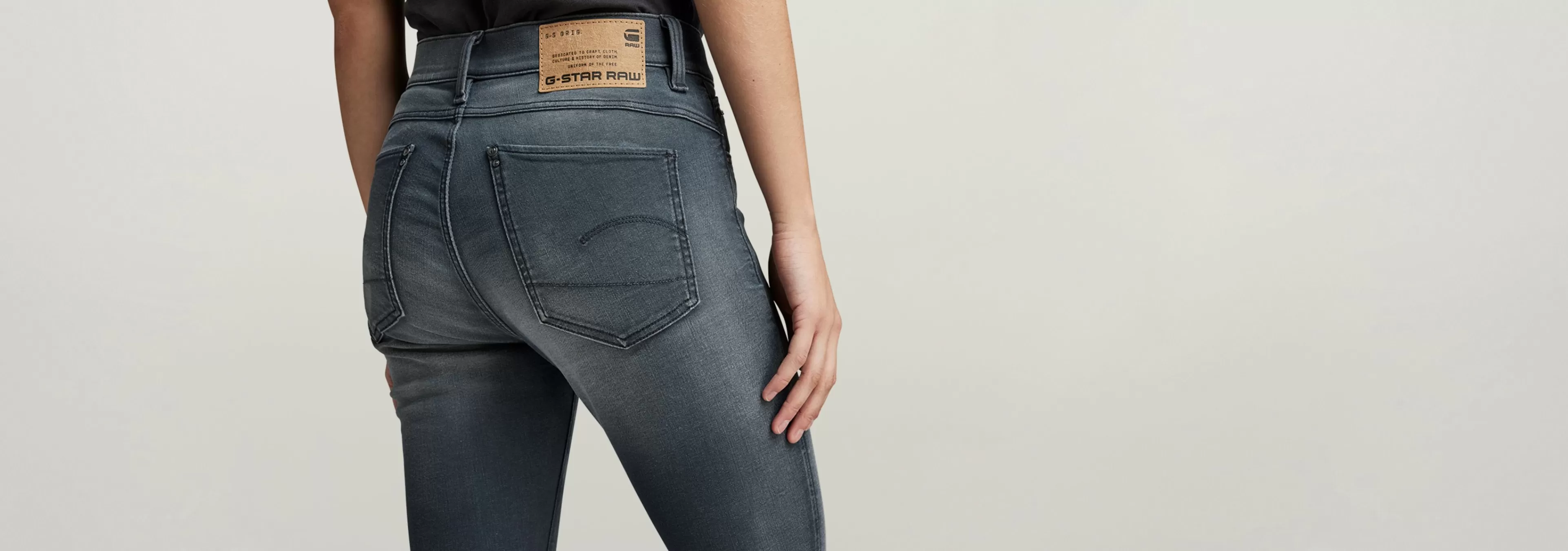 Fashion G-Star Lhana Skinny Jeans Antic Chert Grey