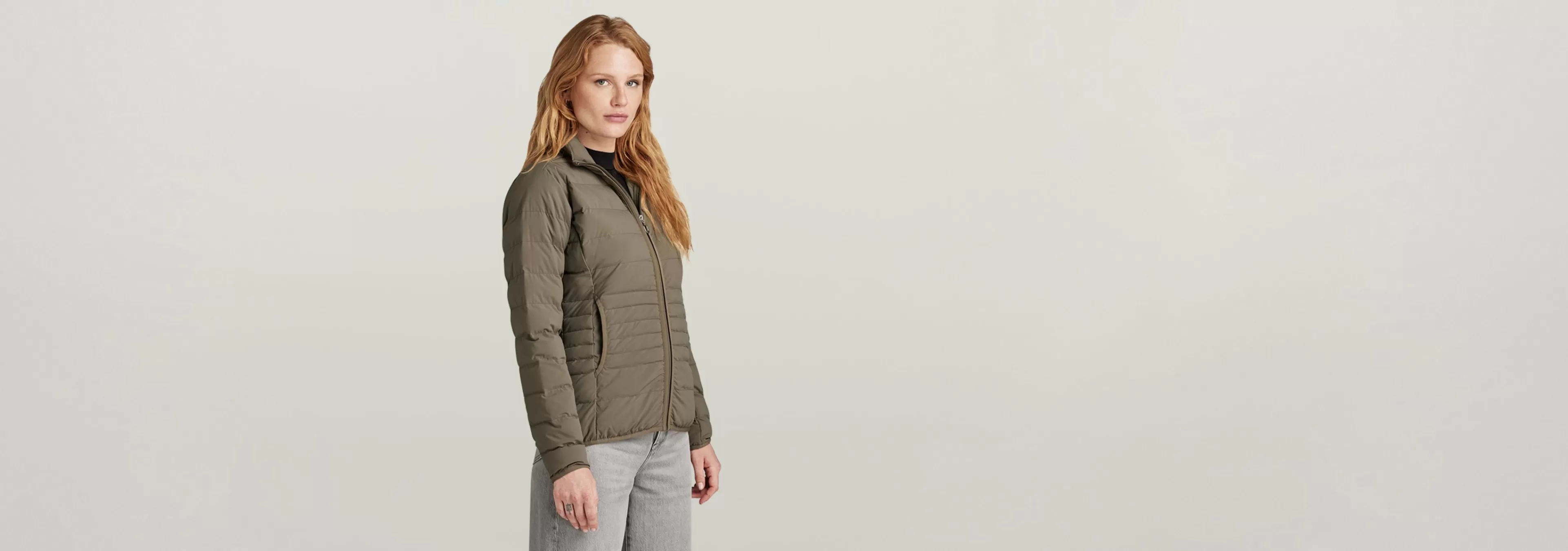 Fashion G-Star Lichtgewicht Gewatteerd Packable Jack turf