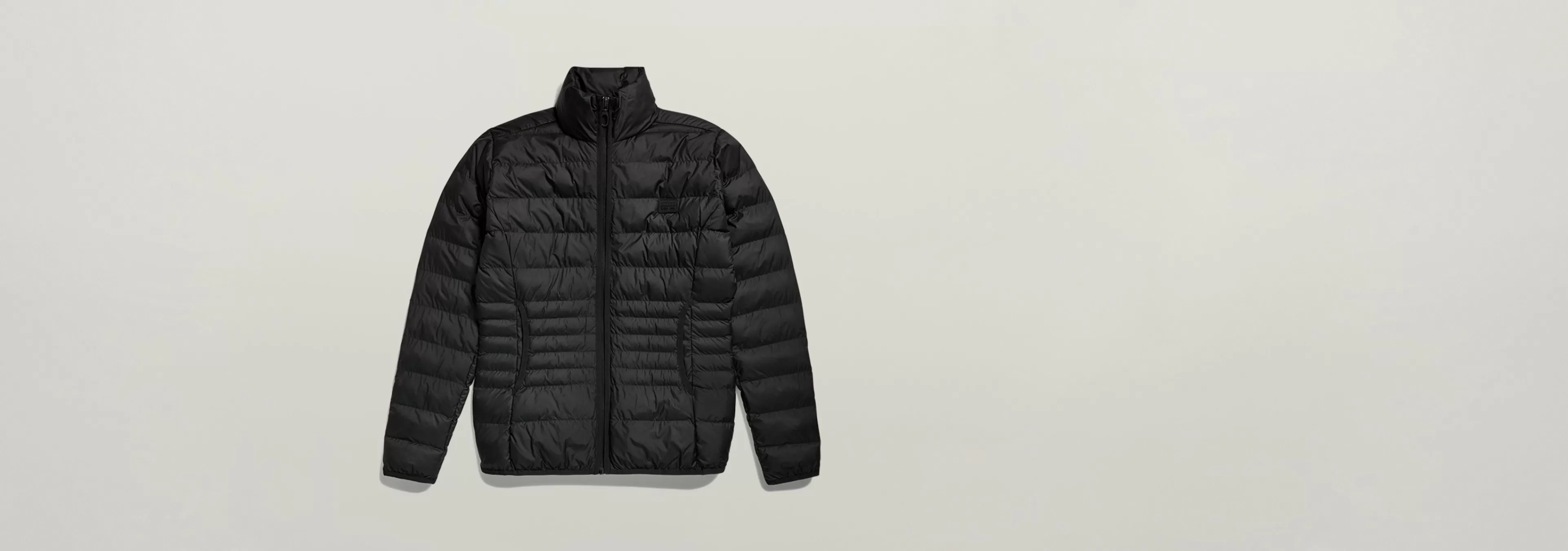 New G-Star Lichtgewicht Gewatteerd Packable Jack dark black
