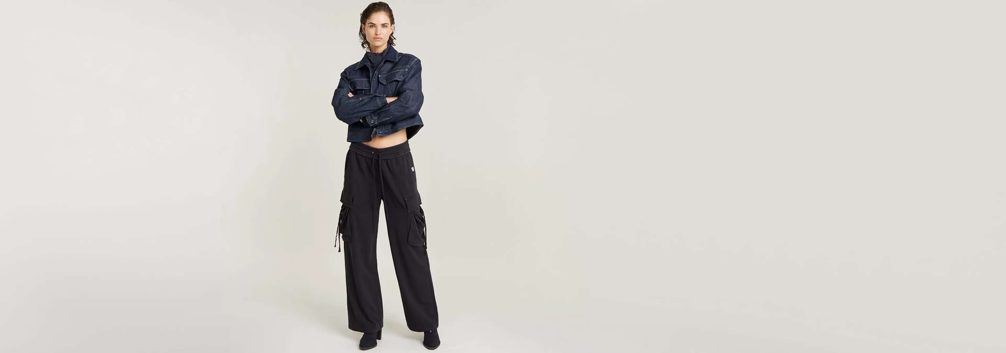 New G-Star Lichtgewicht Utility Sweat Pant Loose dark black garment dyed