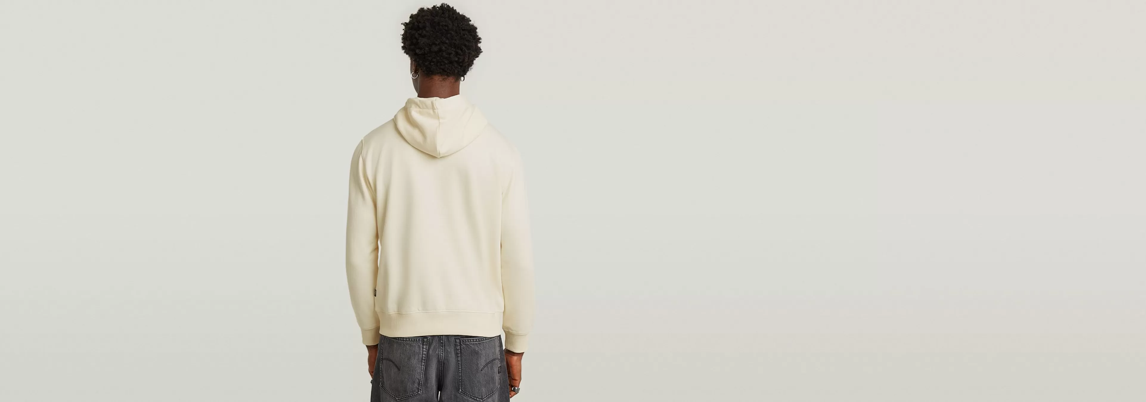 Hot G-Star Logo Hoodie eggnog
