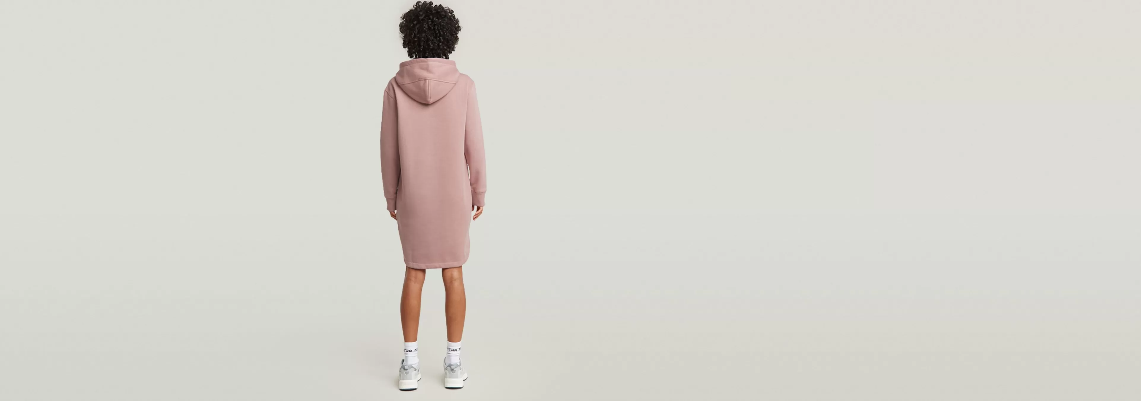 Shop G-Star Logo Sweaterjurk Met Capuchon Light Berry Mist