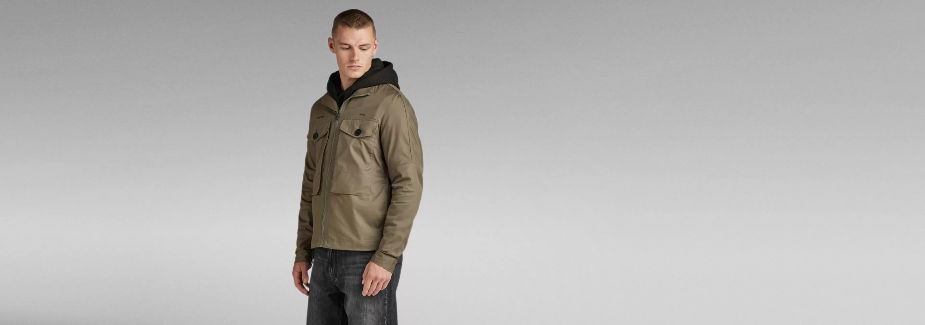 Best G-Star Long Pocket Track Overshirt turf