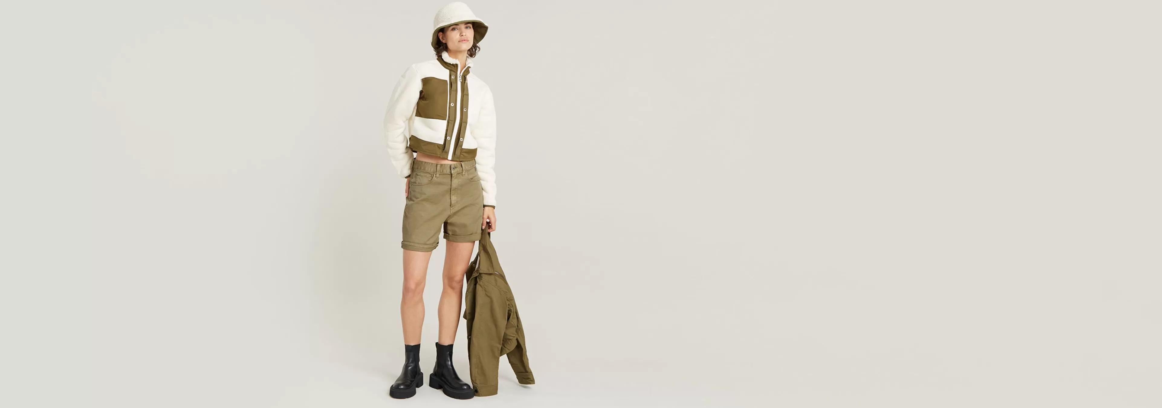 Store G-Star Loose 5 Pocket Short light moss
